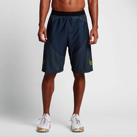 Nike Flyknit Gym Shorts Sz Small🔥New Men's Navy Blue Laser Cut 815553-419 - Picture 2 of 6